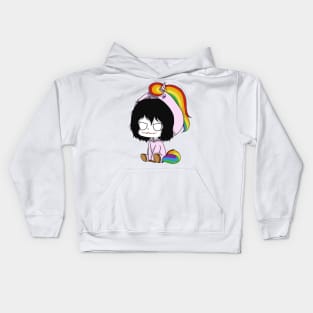 creepypasta unicorn (jeff the killer) Kids Hoodie